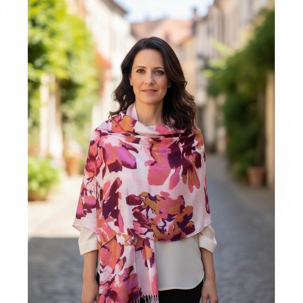 Liz Claiborne Floral Wrap / Scarf